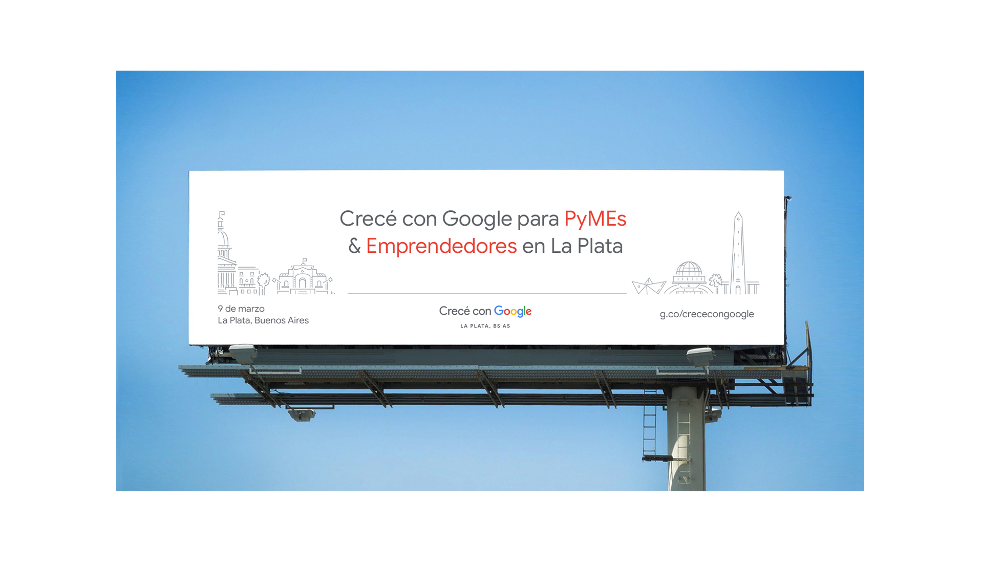 Grow with Google — cartel de vía pública