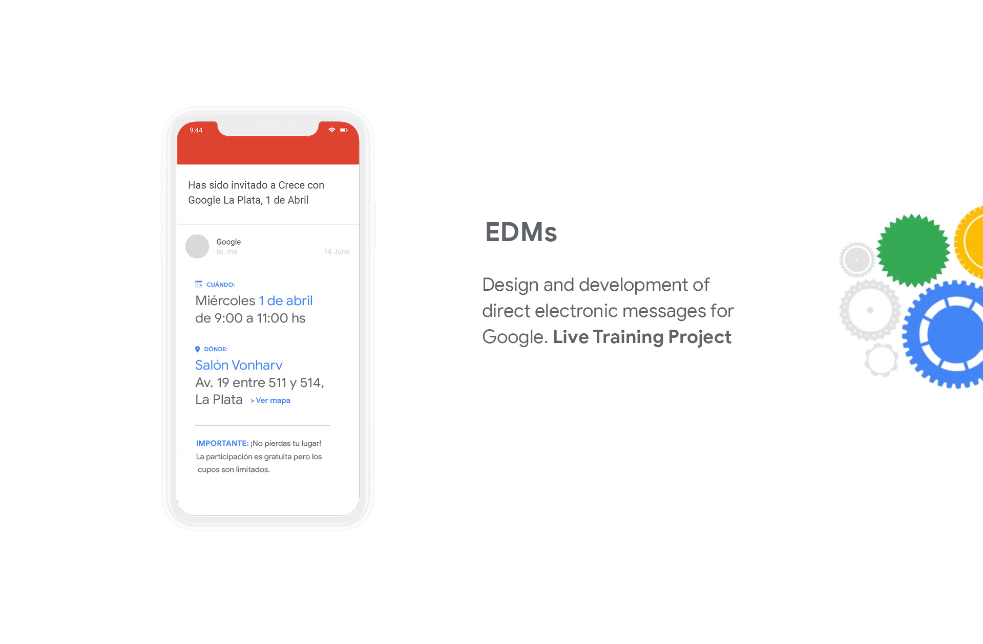 Google EDMs — pieza de campaña
