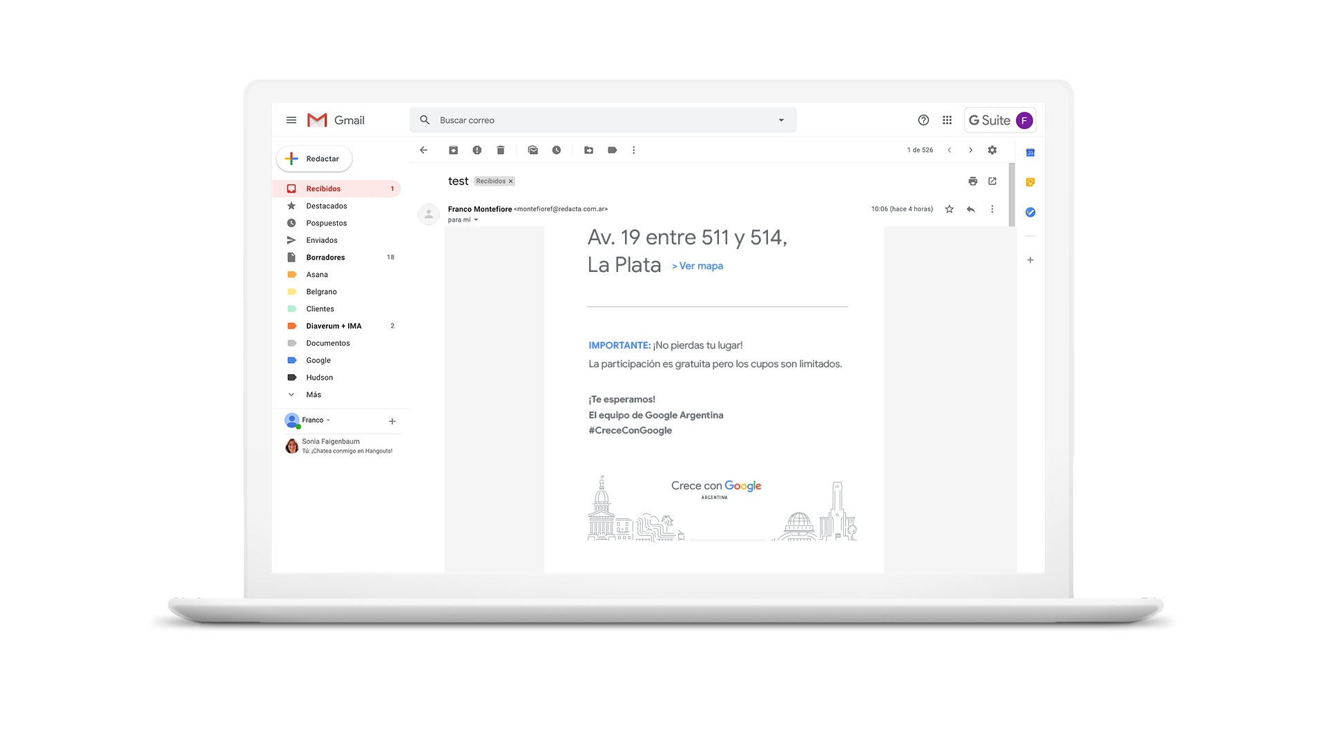 Google EDMs — pieza de campaña