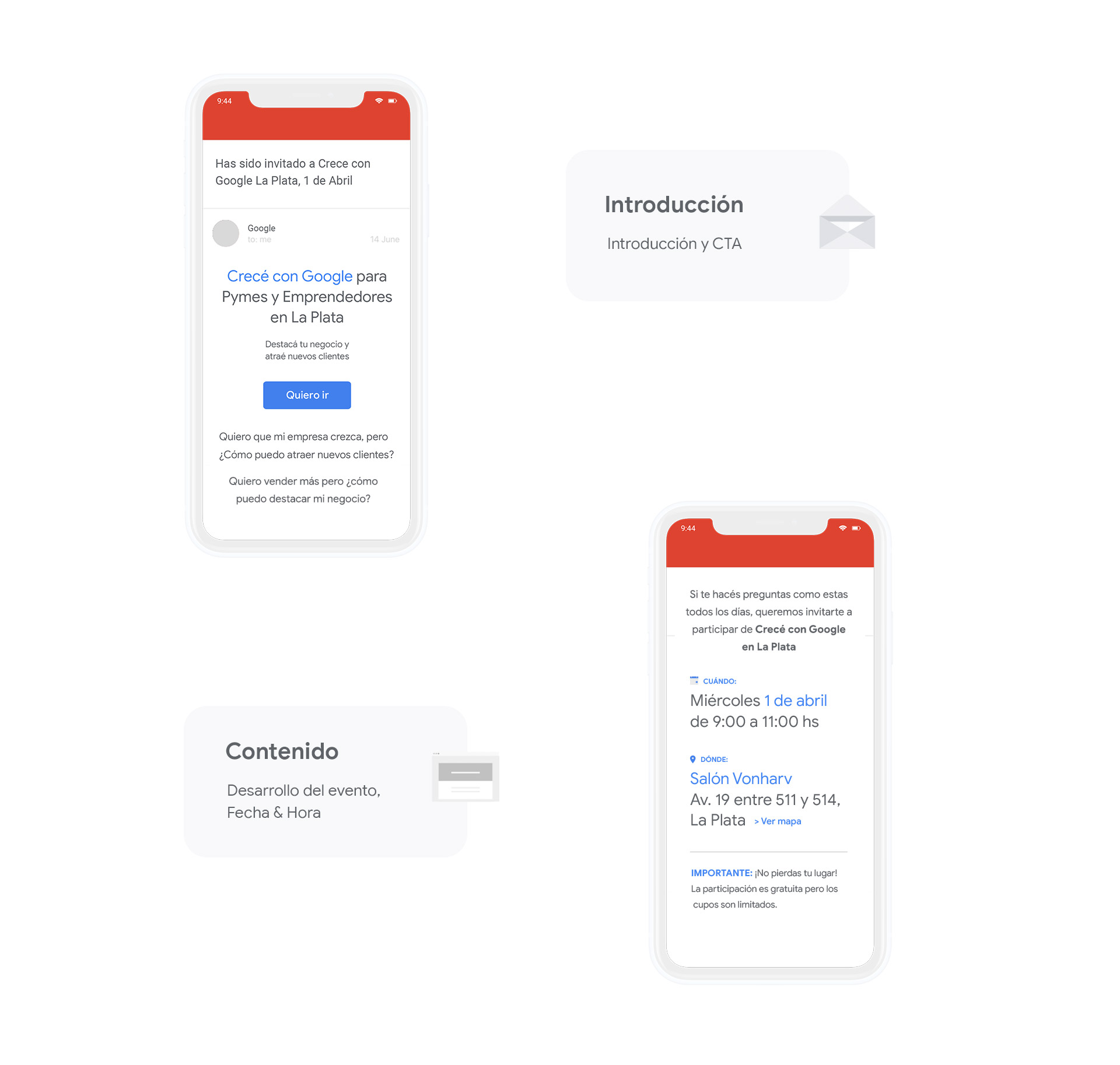 Google EDMs — pieza de campaña