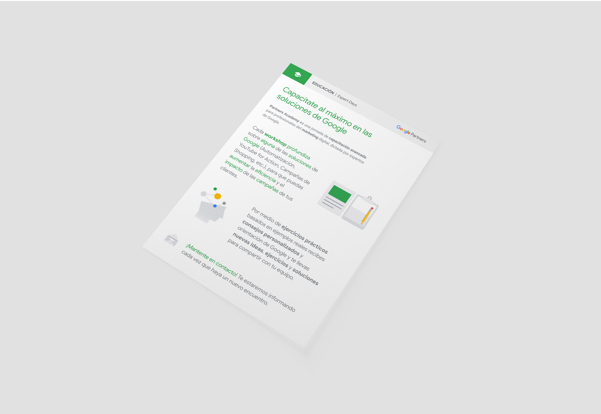 Google One-Sheeters — pieza de activo digital