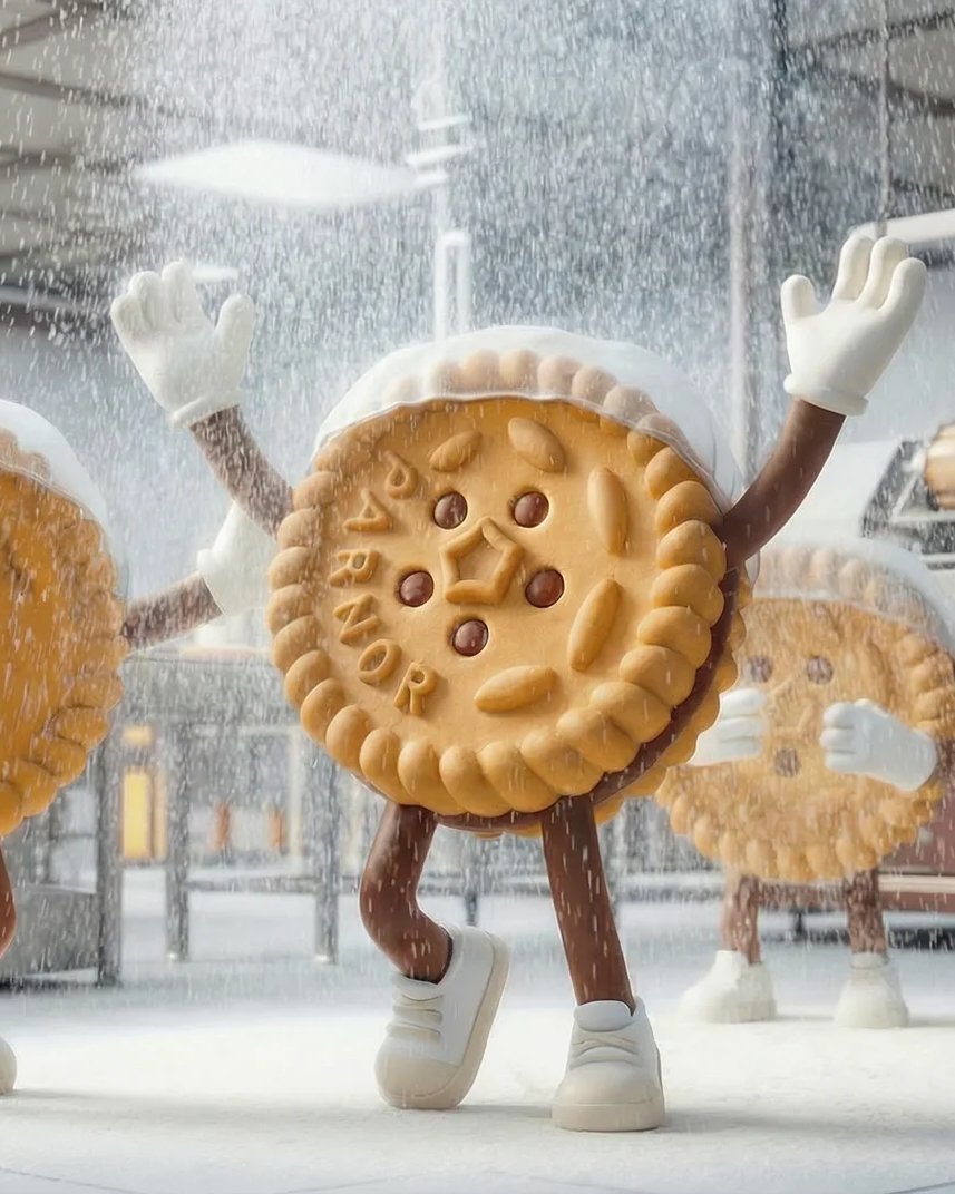 Pitusas — mascots en la fábrica